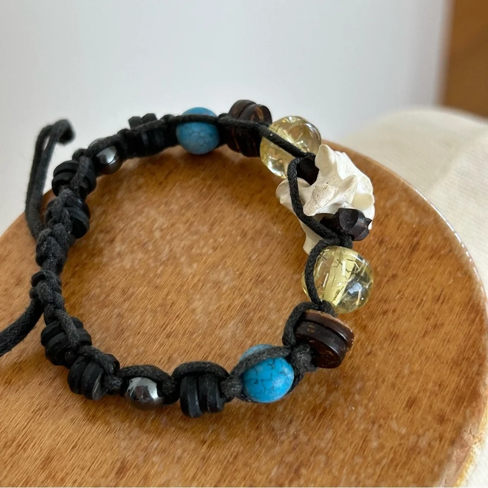 Handmade Ethnic Woven Bead Bracelet